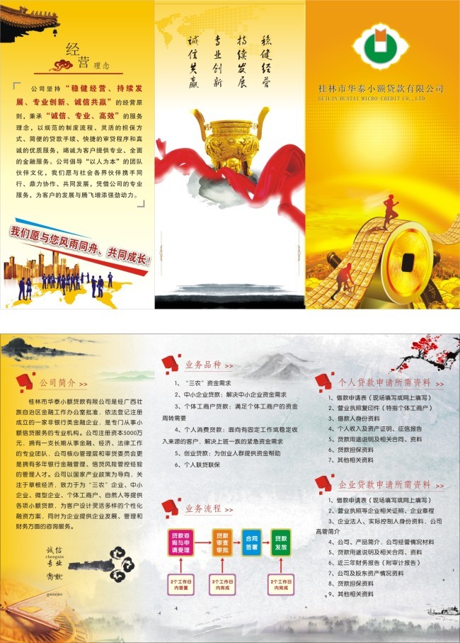 金融信貸三折頁CDR設計在文化傳播中的戰略價值與應用